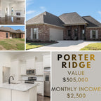 Win the American Dream Property Giveaway Real estate advertisement for a house with exterior and interior views, including kitchen details.