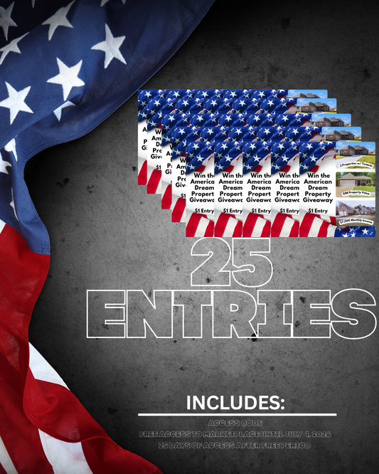 25 Entries into Win the American Dream Property Giveaway