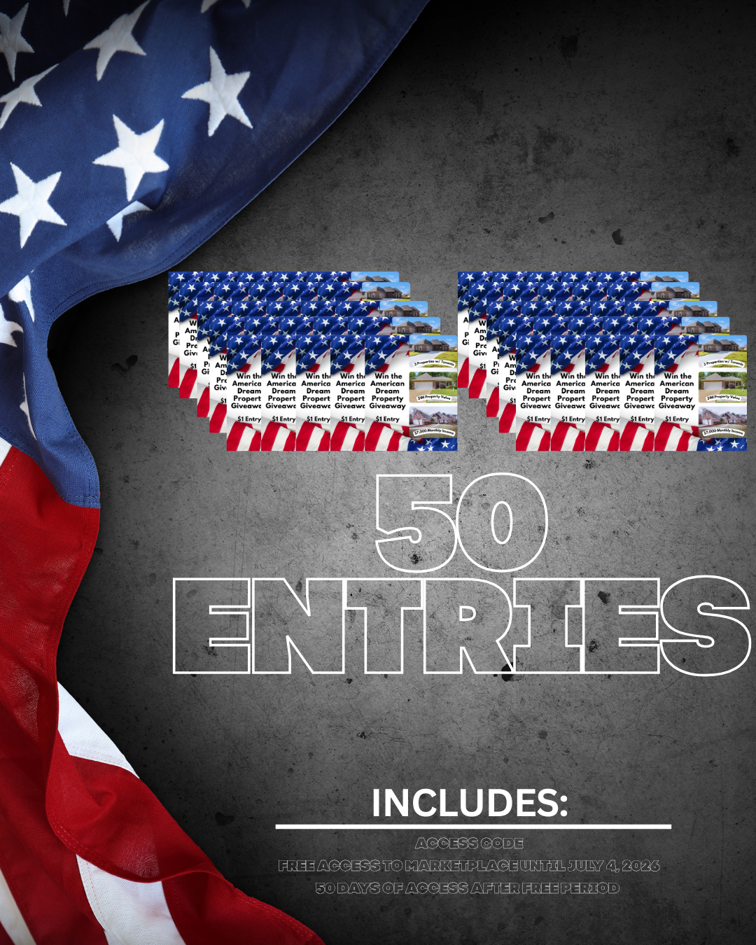 50 Entries into Win the American Dream Property Giveaway