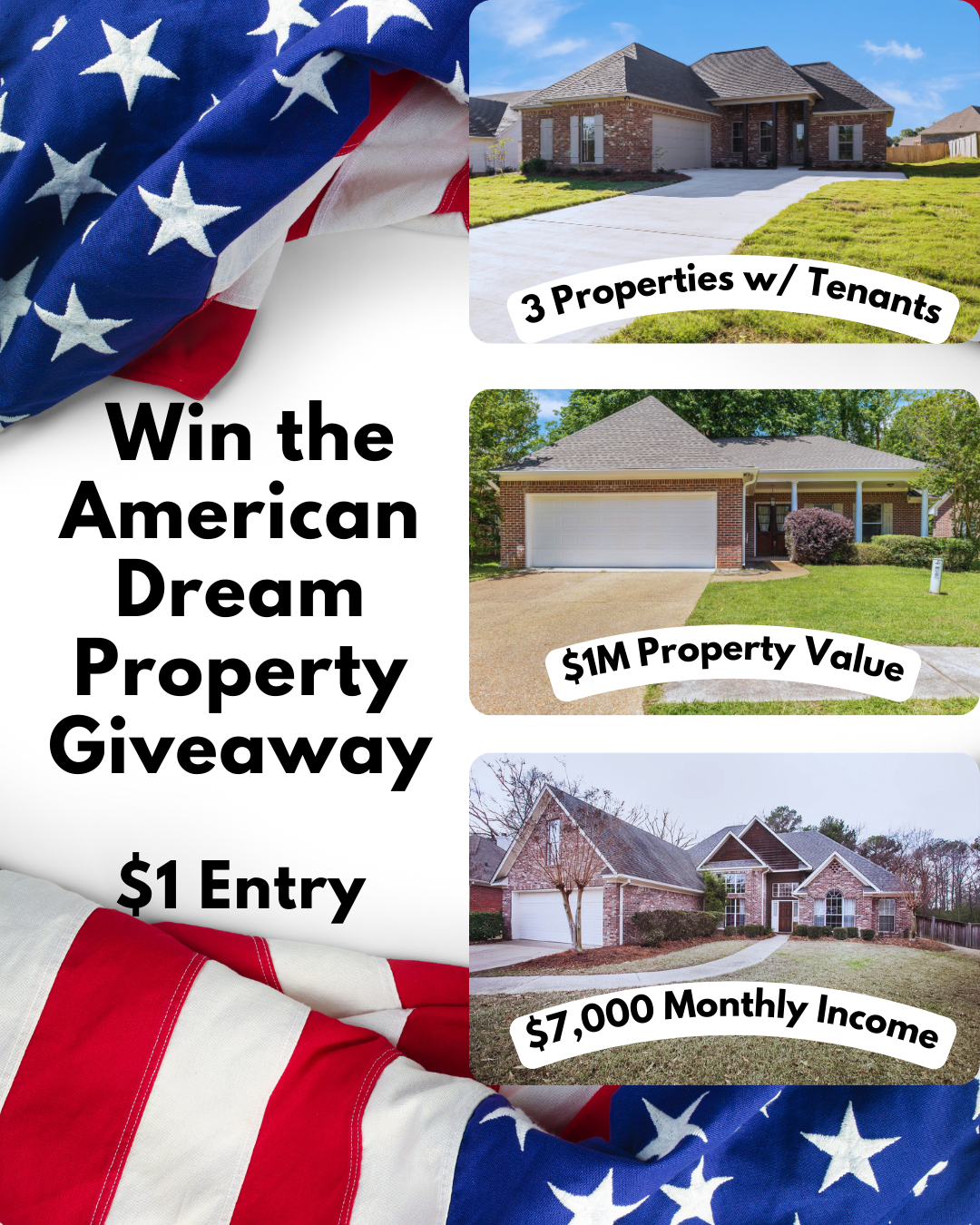 2 Entries into "Win the American Dream Property Giveaway"